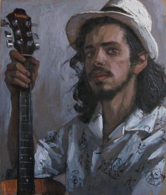 Portrait of a musician. Gorodnichev Andrei