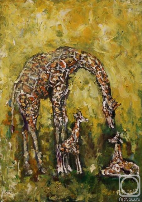 Rakhmatulin Roman. Three giraffe
