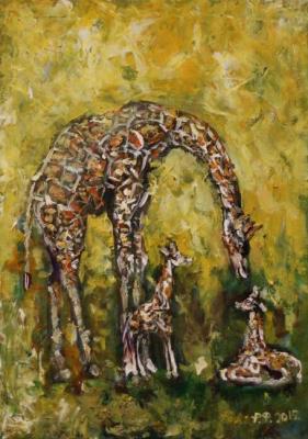 Three giraffe. Rakhmatulin Roman