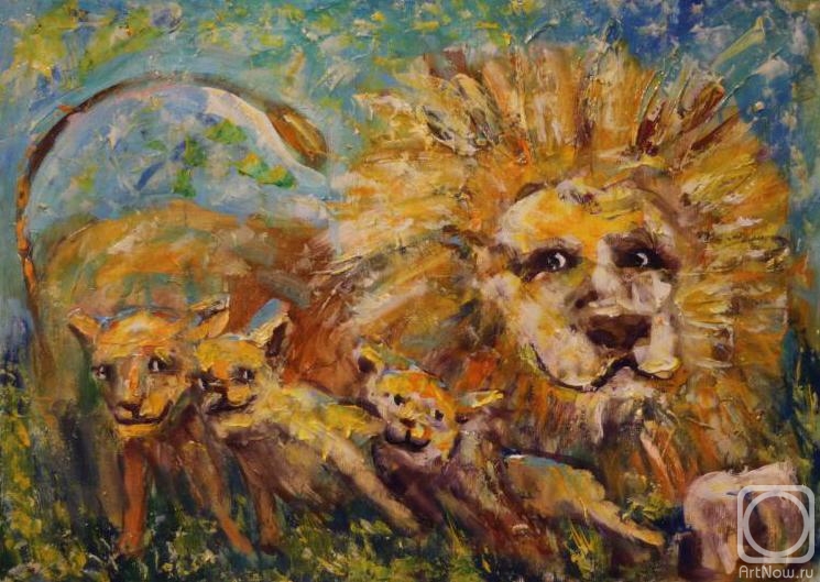 Rakhmatulin Roman. Three lion cub