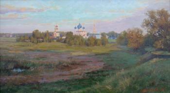 Suzdal. Ilyinsky Meadow at sunset. Plotnikov Alexander