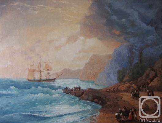 Rogov Vitaly. On the island of Crete (copy from the painting by Aivazovsky I. K.)