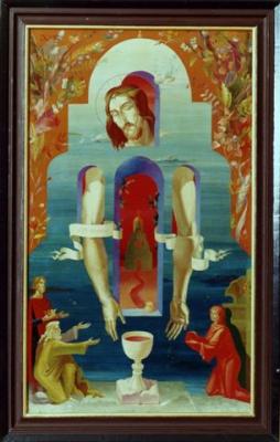 Triptych "Prayer-&39;92". The central part of "Az am the Light of the world" (). Kutkovoy Victor