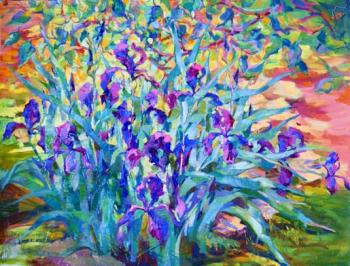 Mirgorod Igor Petrovich. Irises. Blue flame
