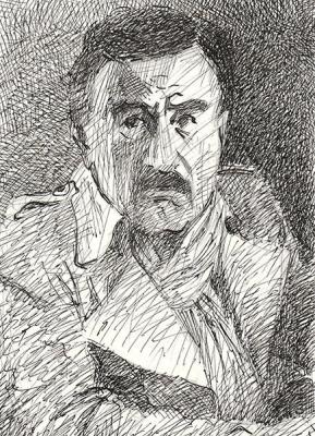 Portrait of actor and TV presenter Leonid Kanevsky