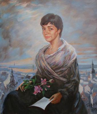 The Lady from Riga, from a photo. Dobrovolskaya Gayane