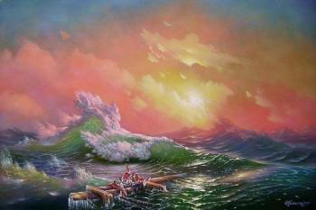 The ninth wave (Marine Scene). Kulagin Oleg