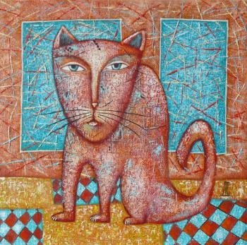 The cat with blue eyes. Sulimov Dmitriy