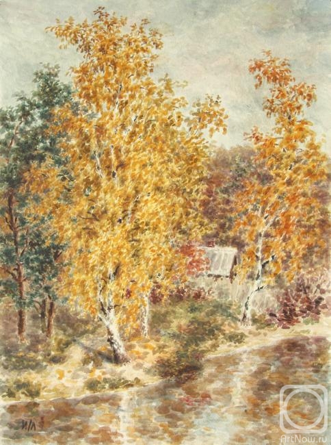 Lomanova Irina. Golden birch