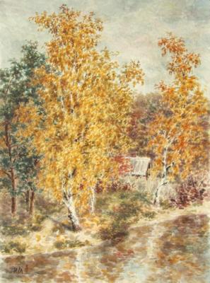 Golden birch. Lomanova Irina