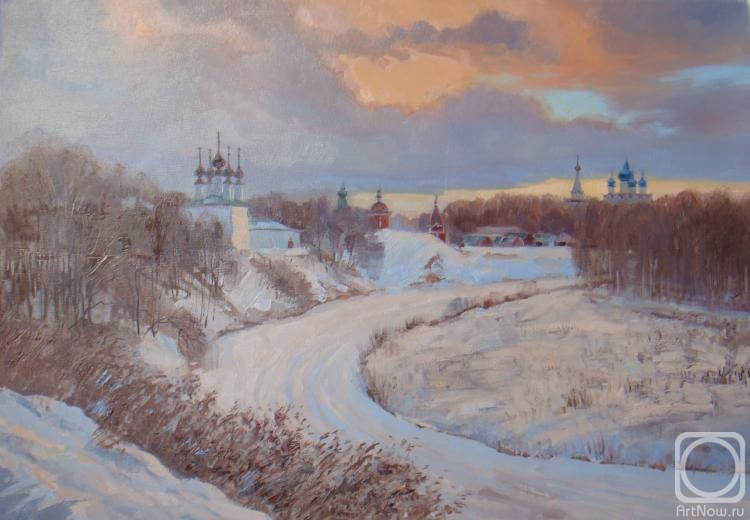 Plotnikov Alexander. Suzdal. Winter evening
