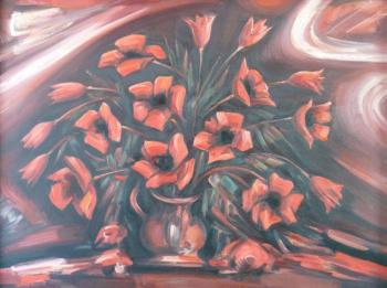 Still life with tulips. Ivanov Victor