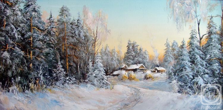 Lednev Alexsander. Winter village