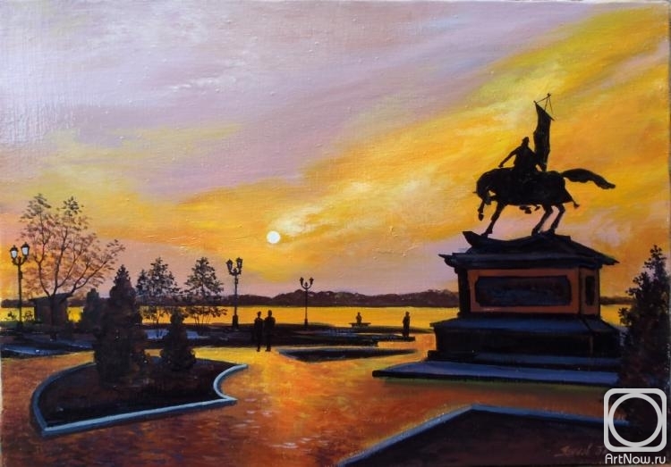 Usianov Vladimir. r. Volga. Monument Zasekinu