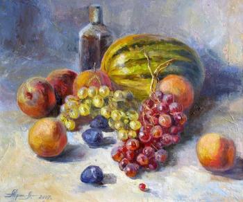 Peaches and grapes. Avrin Aleksandr