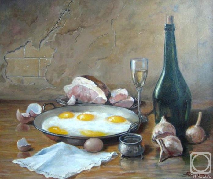 Avrin Aleksandr. Still life with scrambled eggs