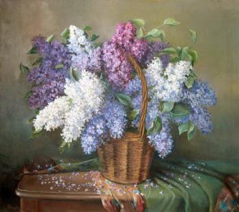 Lilac in basket