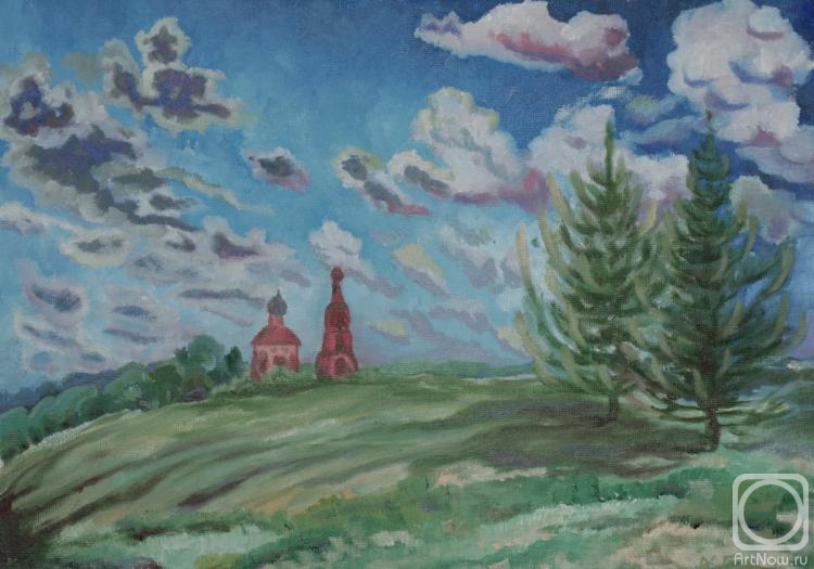 Klenov Andrei. The Church. Clouds