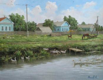 My village (Social Realism). Panov Aleksandr