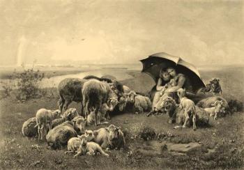 The little shepherdesses. Kolotikhin Mikhail