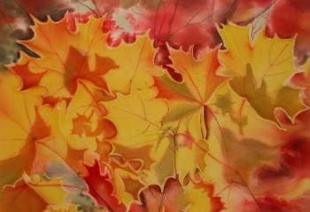 Maple Leaves (Batik In An Interior). Zozoulia Maria