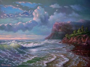 The evening roar of the waves. Kulagin Oleg