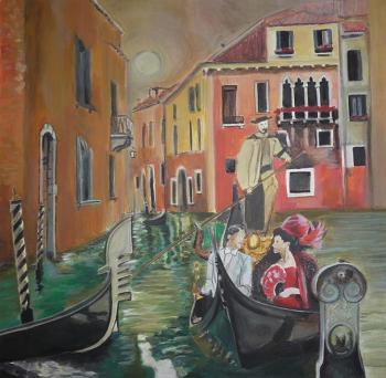Walking along the canal in Venice. Zozoulia Maria