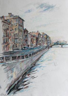 City Embankment. Petersburg. Stroganov Leonid