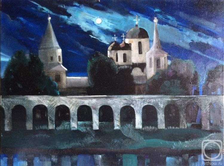 Abdullin Roman. Novgorod at night