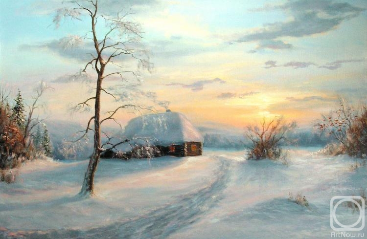 Panov Aleksandr. Winter village
