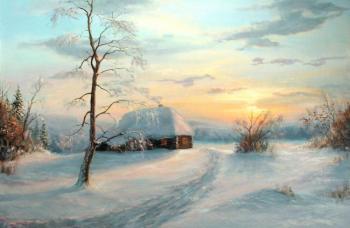 Winter village. Panov Aleksandr