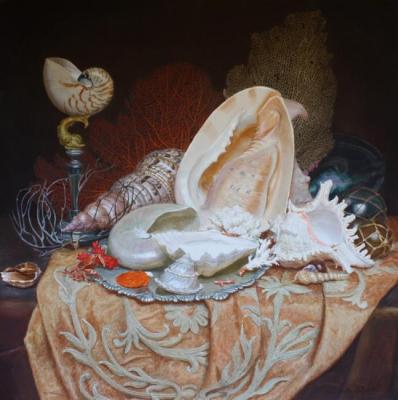 Shells on a silver platter. Kiryanova Victoria