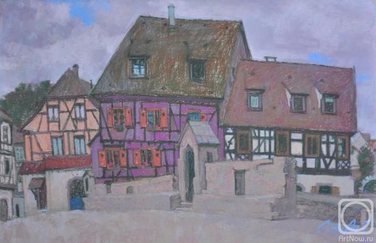 Lapygina Anna. A village in Alsace