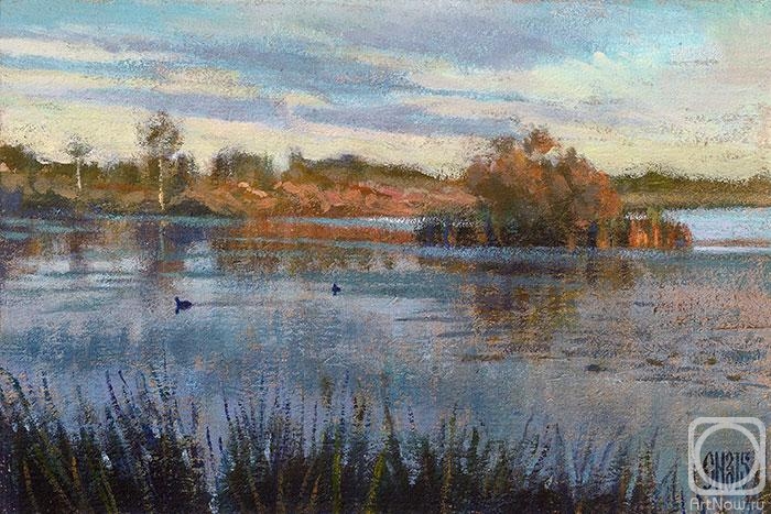 Nikulin Sergey. Evening on the lake
