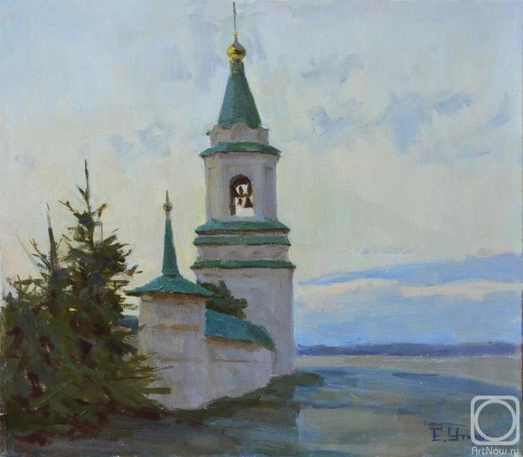 Utkin Eugeny. The bell tower on the river