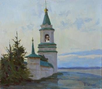 The bell tower on the river. Utkin Eugeny