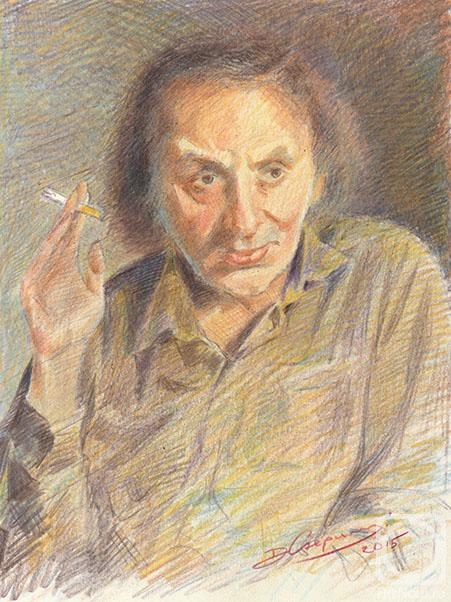 Chepurnoi Dimitrij. Portrait of the French writer Michel Helbecq
