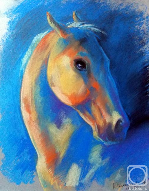 Gerasimova Natalia. Blue horse