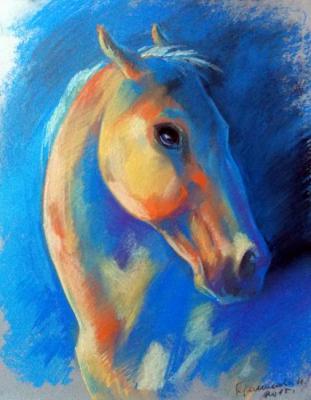Blue horse (  ). Gerasimova Natalia