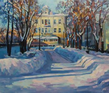 Frost and sun. Petrovsky Boulevard