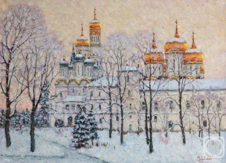 Razzhivin Igor. The Golden domes of the Kremlin