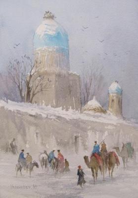 Winter in Bukhara. Mukhamedov Ulugbek