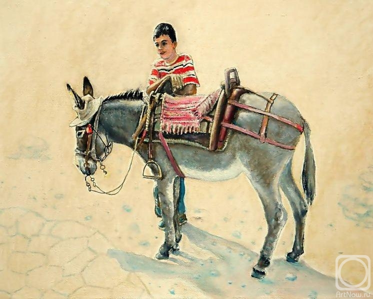Starovoitov Vladimir. Boy with a donkey