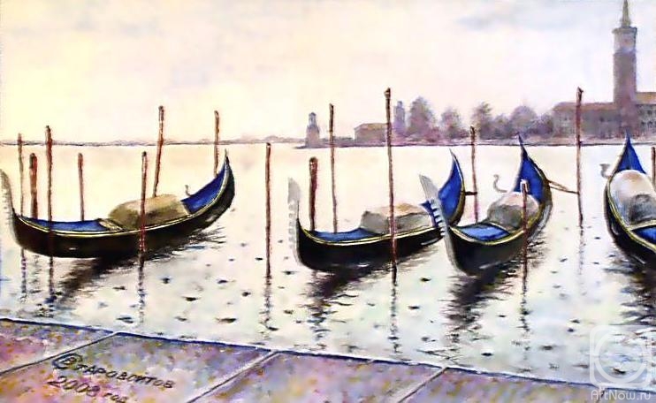 Starovoitov Vladimir. Gondolas on the quay