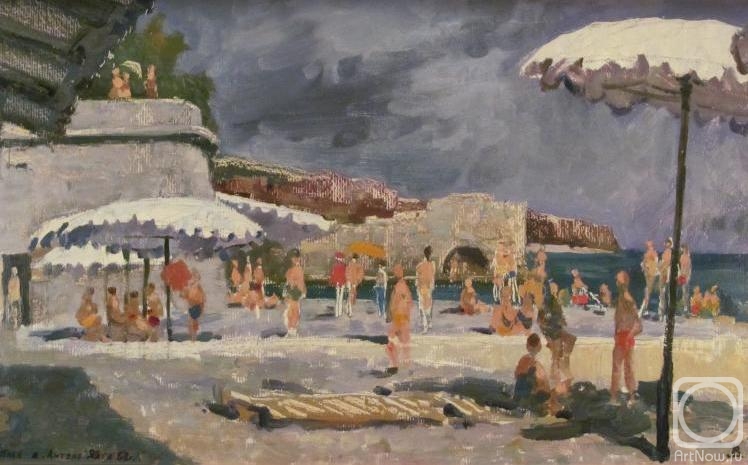 Lapovok Vladimir. Yalta. Beach. Actor's House