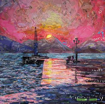 Sunset on the island of Aegina (). Lipacheva Maria