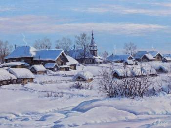 Winter Day. Village. Volya Alexander