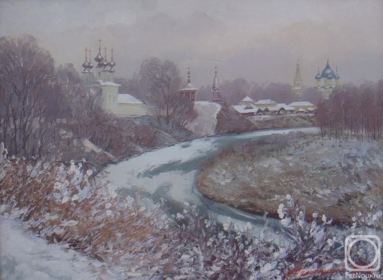Plotnikov Alexander. The first snow in Suzdal