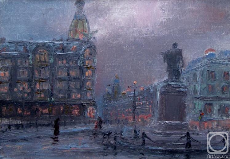 Solovev Alexey. Saint-Petersburg. November, rainy evening
