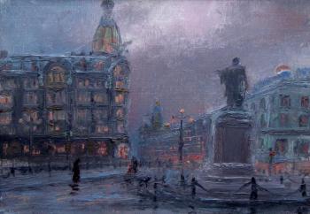 Saint-Petersburg. November, rainy evening. Solovev Alexey